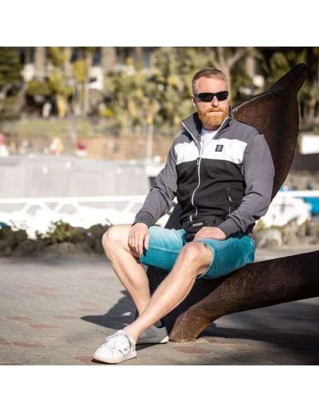 Thor Steinar Pánska Mikina HJELMLAND - Black