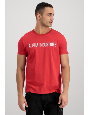 Alpha Industries Pánske Tričko RBF T -Speed Red/White