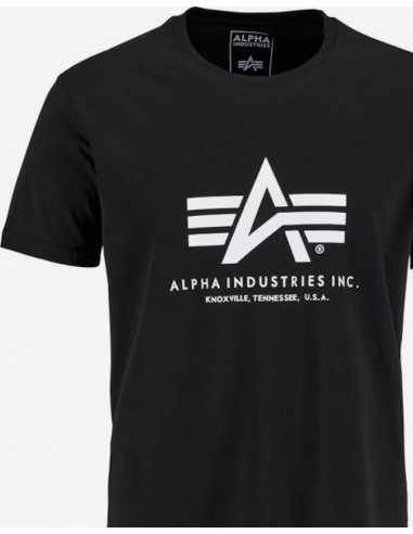 Alpha Industries Pánske Tričko Basic - čierne