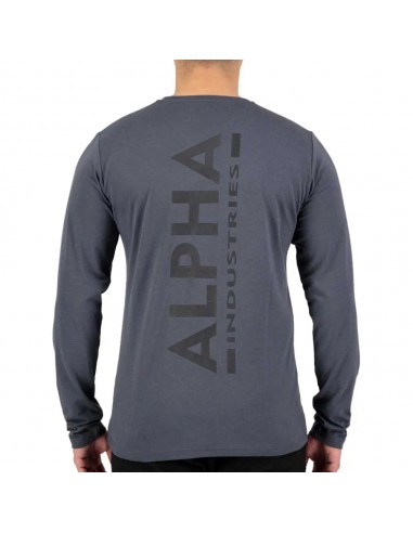 Alpha Industries – Pánske Tričko s Dlhým Rukávom  LS – Greyblack