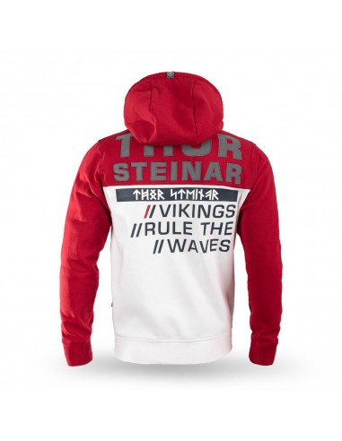 Thor Steinar Pánska Mikina Viking Rules - červeno biela