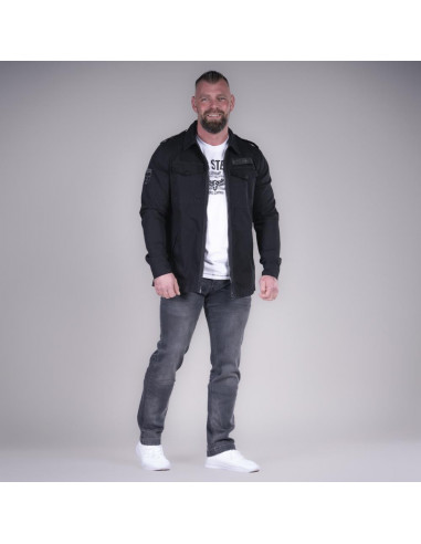 Thor Steinar Pánska Bavlnená Bunda Prechodná STORTOPPEN - čierna
