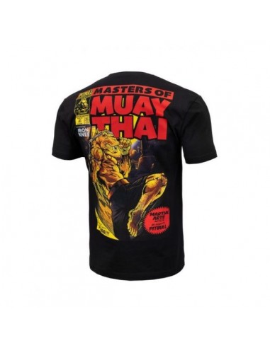 Pitbull West Coast Pánmske Tričko s krátkym rukávom Master Of Muay Thai - čierna
